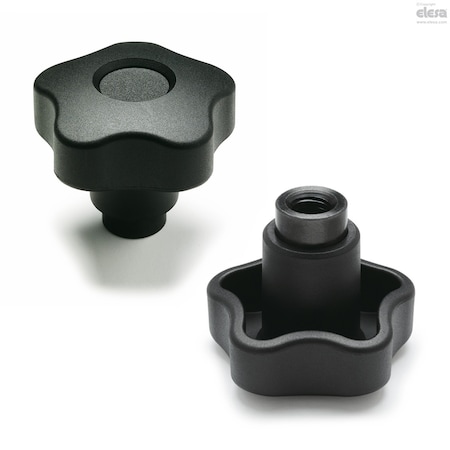 Elesa Black-oxide steel threaded hole, VCTS-Z-50 A-3/8-16 VCTS-Z (inch sizes)